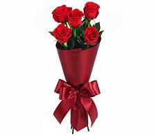 Букет 5 Красных роз Эдлесс Лав в Бабаюрте