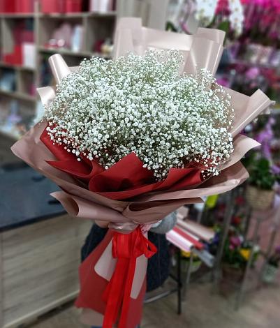 Букет цветов из: Гипсофила в Бабаюрте