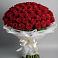 Букет 101 Красная роза Блэк Мэджик в Бабаюрте