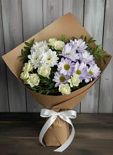 Букет цветов из:  Хризантемы и Розы в Бабаюрте
