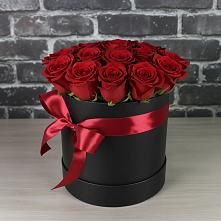 Цветочная композиция из Розы в шляпной коробке #REPLACE_PRED# Бабаюрте