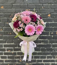 Букет цветов из:  Герберы и Хризантемы #REPLACE_PRED# Бабаюрте