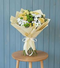 Букет цветов из:  Хризантемы и Розы в Бабаюрте