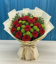 Букет цветов из:  Розы и Хризантемы в Бабаюрте