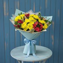 Букет цветов из:  Альстромерии и Хризантемы в Бабаюрте