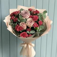 Букет цветов из:  Гвоздики и Розы в Бабаюрте