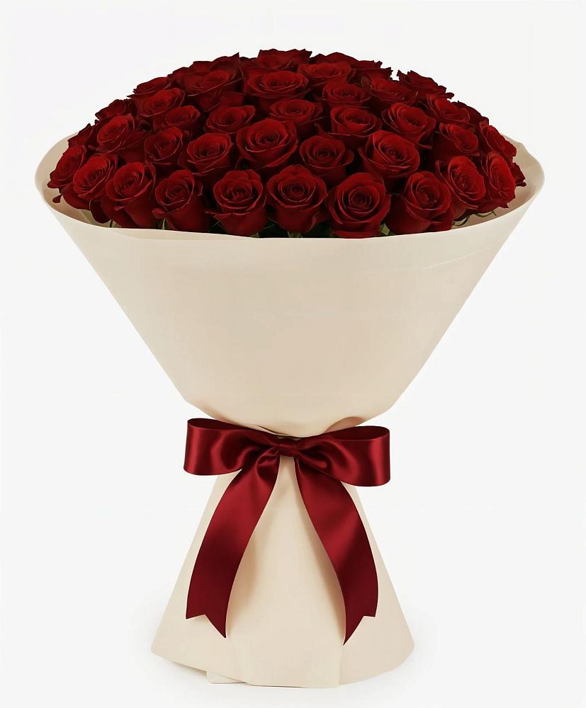 Букет 101 Бордовая роза Блэк Бакарра в Бабаюрте