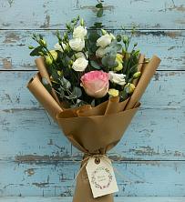 Букет цветов из:  Розы и Лизиантусы в Бабаюрте