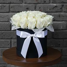 Цветочная композиция из Розы в шляпной коробке #REPLACE_PRED# Бабаюрте